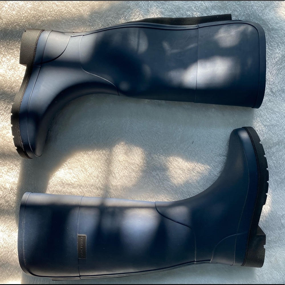 Marc Fisher Navy Blue Rain Boots - Picture 2 of 4